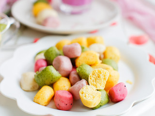 22、补铁辅食隐形肉泥彩色迷你馒头,完成