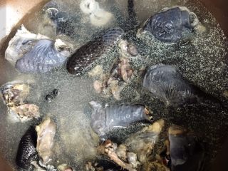 2、红枣山药炖乌骨鸡,乌骨鸡飞水。即鸡块放入沸水中煮1-2分钟后捞出。这步是为了去掉浮沫。让汤头更清爽。
