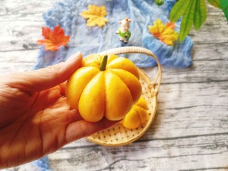 25、#最爱包子#+仿真小南瓜豆沙包,成品图,萌萌哒有木有