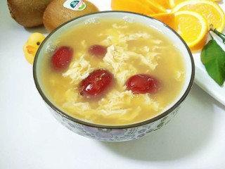 12、红枣鸡蛋汤,成品。