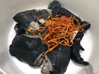 11、花胶虫草花乌鸡汤,加入虫草花