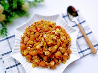 14、椒盐红薯玉米粒,成品图！