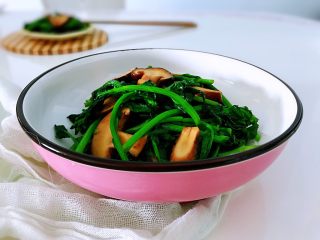 10、油菜香菇,成品。