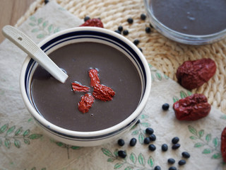 14、五黑固肾米糊,成品图~