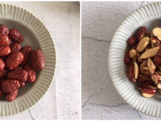 3、老少咸宜的红枣戚风蛋糕,红枣洗净待用。如果有核的话，提前用剪刀将枣剪成小块状。