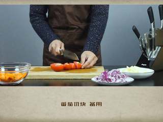 6、干贝罗宋汤,番茄切块