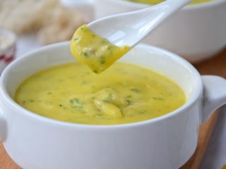 16、辅食计划+虾蓉玉米杂蔬羹,成品。