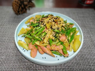 15、咸蛋芦笋火腿焗土豆,成品图