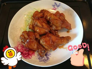 9、和谐鸡翅——吃吃吃——蒜香蜂蜜秘制鸡翅,完成！冲鸭