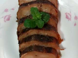 12、蜜汁桂花藕,这是邻居家种的藕，非常粉糯。