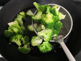 15、西兰花炒牛肉,西兰花，变色焯熟，捞出