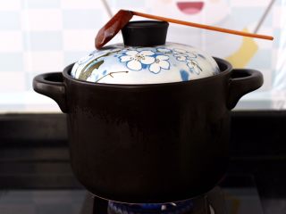 10、白果炖鸡,盖上锅盖小火炖煮1小时后。