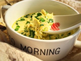 11、宝宝辅食：10M➕：青菜虾皮鸡蛋羹,成品图