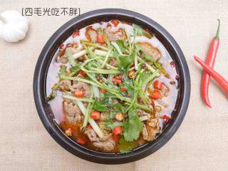 13、水煮牛肉,香喷喷的水煮牛肉,大功告成!