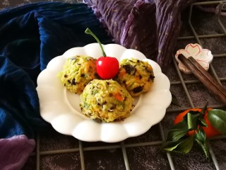 14、萝卜木耳玉米团子,特别美味