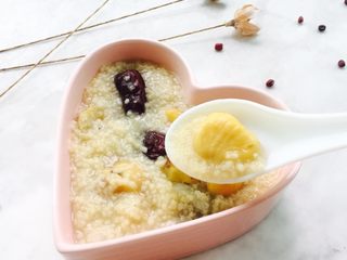 6、小米栗子粥,一碗香浓的小米栗子粥????