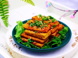 15、香辣煎豆腐,成品一