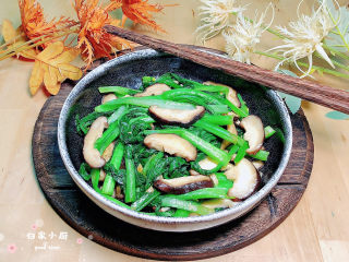 14、清炒菜心,鲜嫩的清炒菜心就上桌了！