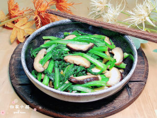 15、清炒菜心,养生瘦身菜吃起来吧。