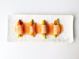 5、彩蔬鱼片卷,搞定