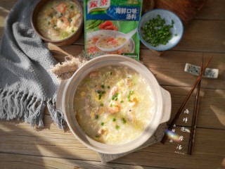 10、海鲜疙瘩汤,上桌。