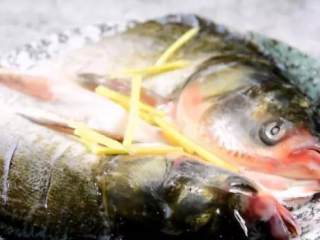 3、绝对零失败，也绝对美味下饭——豆豉蒸鱼,再抹上姜丝，腌制1小时