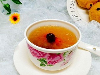 33、一锅出&小熊红糖馒头+红枣枸杞子银耳羹,成品图