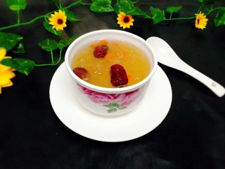 35、一锅出&小熊红糖馒头+红枣枸杞子银耳羹,成品图