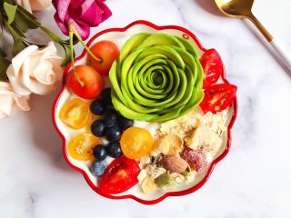 17、水果麦片酸奶碗,成品图