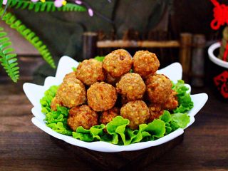 19、香炸猪肉豆腐丸子,成品一