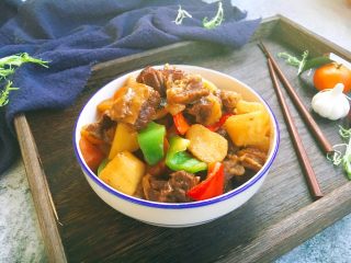 34、补血益气 强筋健骨 山药烧牛肉（附红烧牛肉详细做法）,成品图。