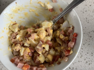 7、不一样的三明治,调成这样的糊状