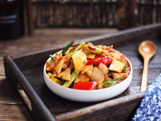 18、#菌类料理# 干锅杏鲍菇,成品图。