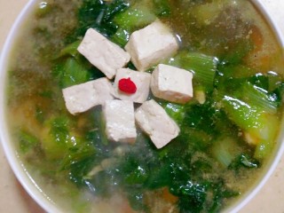 11、白菜豆腐汤,出锅了，一起开一碗吧