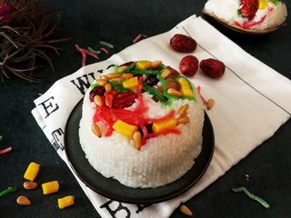 19、八宝饭,按自己喜欢的方式吃吧，是不是很简单啊????