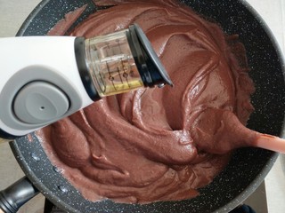 8、霜降节气美食―南瓜豆沙如意卷(附超级简单制作红豆沙方子),加入30g油