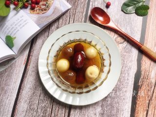 12、桂圆鹌鹑蛋红枣糖水,完成。