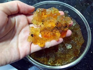 4、双雪桃胶鹌鹑蛋糖水,桃胶也变大了数倍