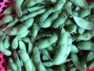 1、卤毛豆,准备毛豆～