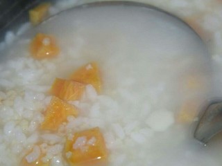 15、地瓜山药粥,继续把地瓜山药和小米煮熟就可以了，