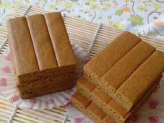 14、红糖枣糕的家常做法,15. 切块咯