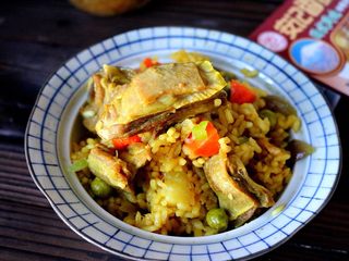 17、咖喱羊排饭,羊肉十分入味，