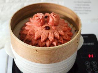 21、花样豆沙馒头,豆沙花样馒头出锅喽