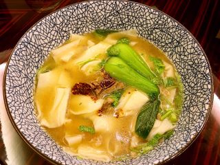 17、羊肉面片,根据自己口味加入辣椒