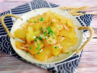 16、蚝油虾皮炒冬瓜,成品图