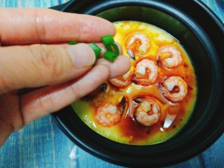 15、辅食计划+虾仁鸡蛋羹,加入调好的汁