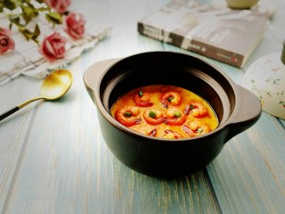 18、辅食计划+虾仁鸡蛋羹,成品图