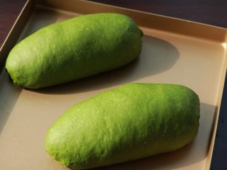 19、全麦抹茶果干软欧,明显胀大即可，或者轻按压表面，有弹性即可