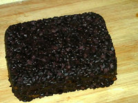 13、黑米枣糕,扣出