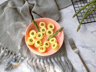 10、蛋卷芦笋——春季健康瘦身餐,成品。